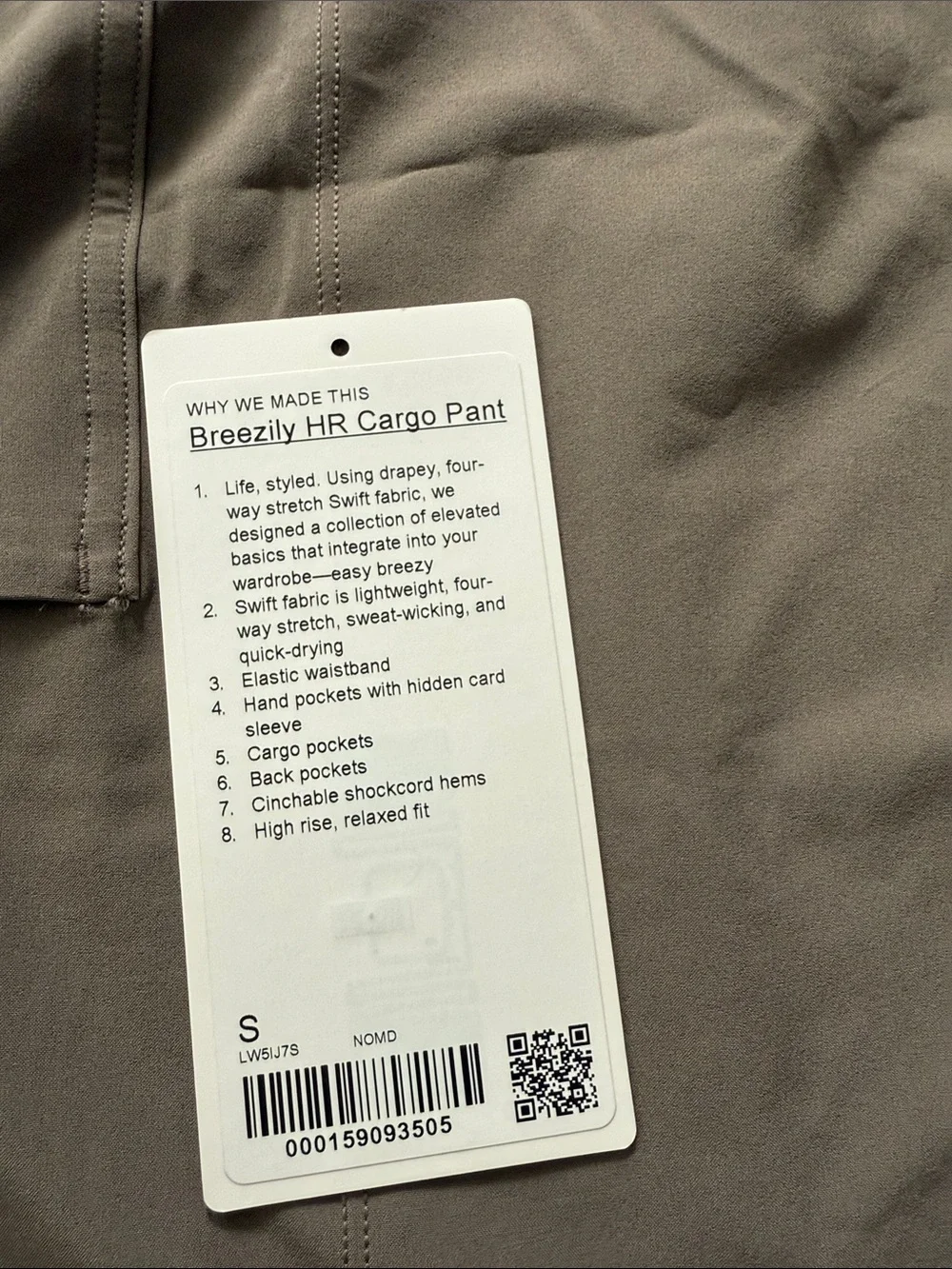 Lululemon breezily HR cargo pants